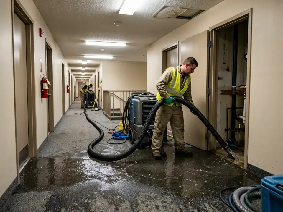 multi-unit-apartment-hallway-f-005 — frequently asked questions, Emergency Burst Pipe Water Extraction & Removal in Mount An…